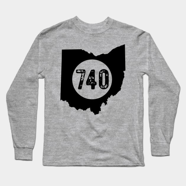 740 area code Ohio Columbus Long Sleeve T-Shirt by OHYes
